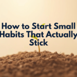 how to start small habits floor commitment