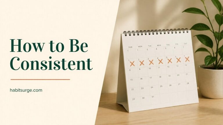 How to Be Consistent (Even When You Don't Feel Like It): 9 Rules That Work