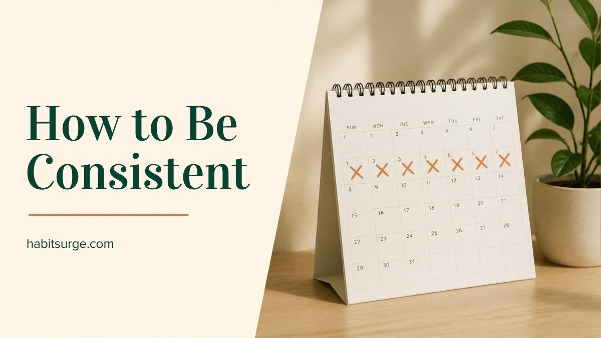 How to Be Consistent (Even When You Don't Feel Like It): 9 Rules That Work