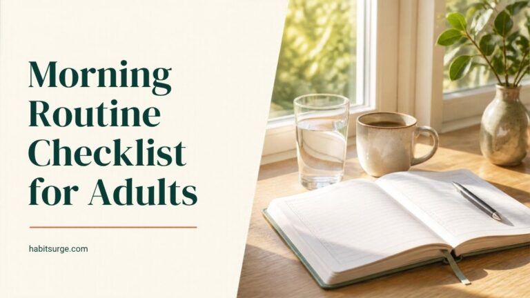 Morning Routine Checklist for Adults: A Simple Routine That Sticks