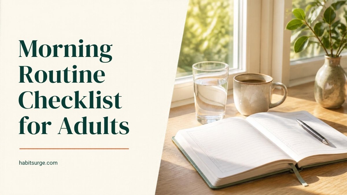 Morning Routine Checklist for Adults: A Simple Routine That Sticks