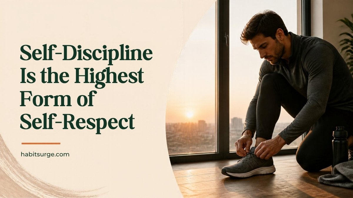Why Self-Discipline Is the Highest Form of Self-Respect