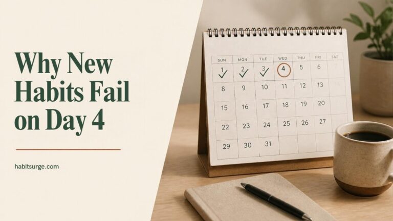 Why New Habits Fail to Stick: The Psychology Behind Day 4 (And the Fix)